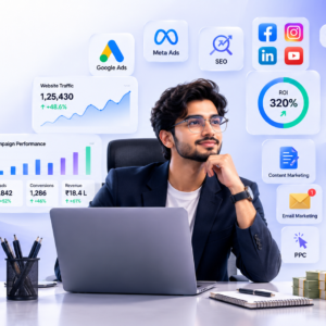How Much Does a Digital Marketer Earn? Professional digital marketing salary guide illustration